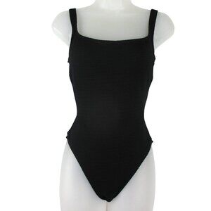 A/X Armani Exchange Swimsuit one piece Black Textured Size S Summer Beach